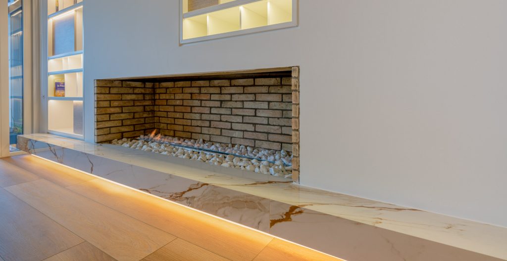 Fireplace marble